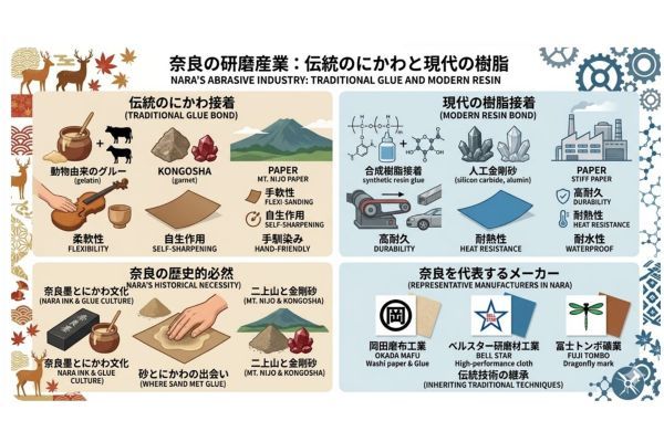 伝統のにかわと現代の樹脂