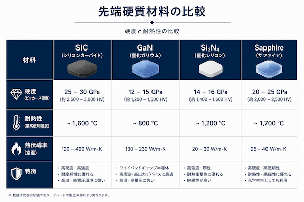 加工材料比較