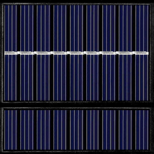 太陽電池セルの精密なクローズアップ写真