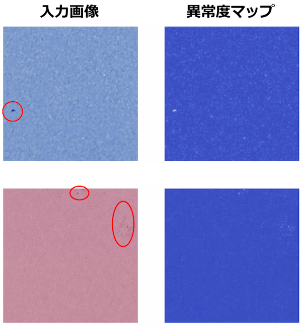 入力画像・異常マップでAI検出を説明した画像